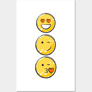 Love Emojis Posters and Art